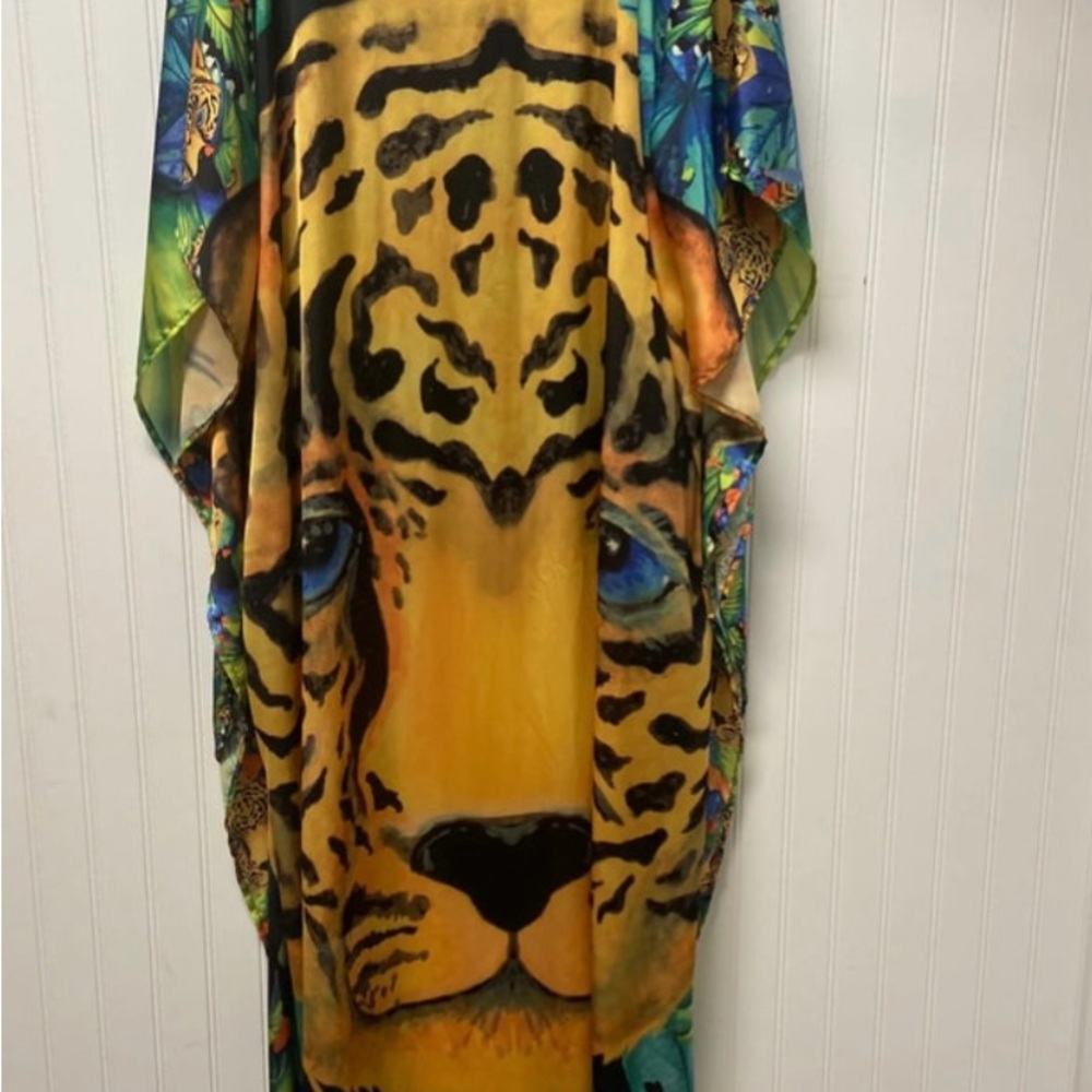 Agua Bendita Leopard Print Swim Coverup - Picture 2 of 3